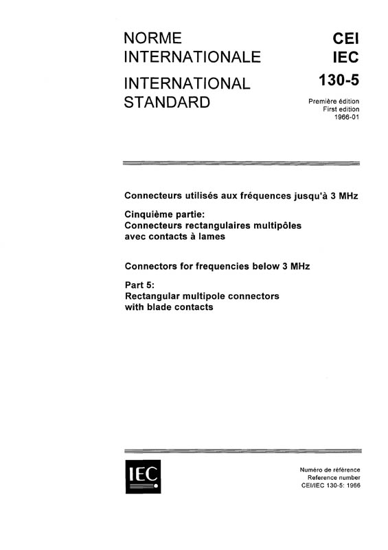 Cover IEC 60130-5:1966